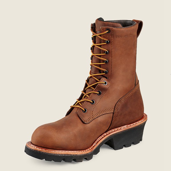 Safety Støvler Herre - Red Wing Loggermax - 9-Inch Waterproof Toe - Brune - YPMHSF-612